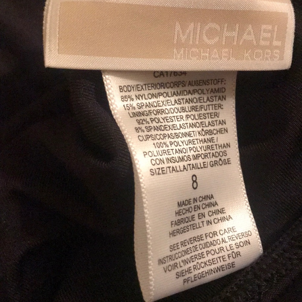 New  Michael Kors Printed Halter 1-Piece Swimsuit - Picture 4 of 4